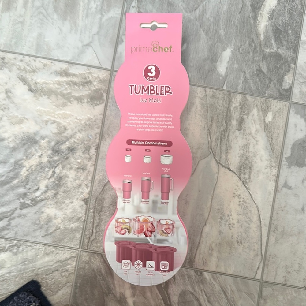 Pink Tumbler Ice Mold